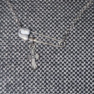Silver Cross Pendant Necklace